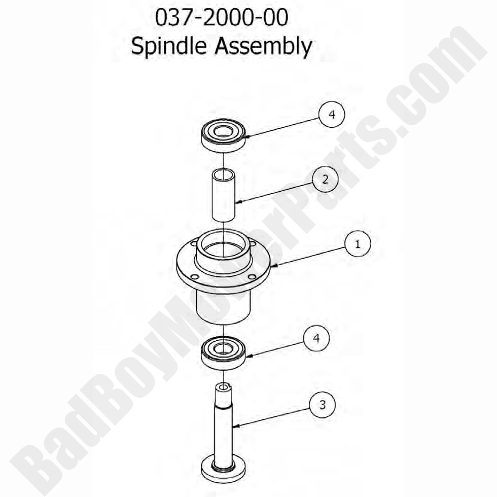 2017 MZ & MZ MagnumSpindle AssemblyBad Boy Mower Parts